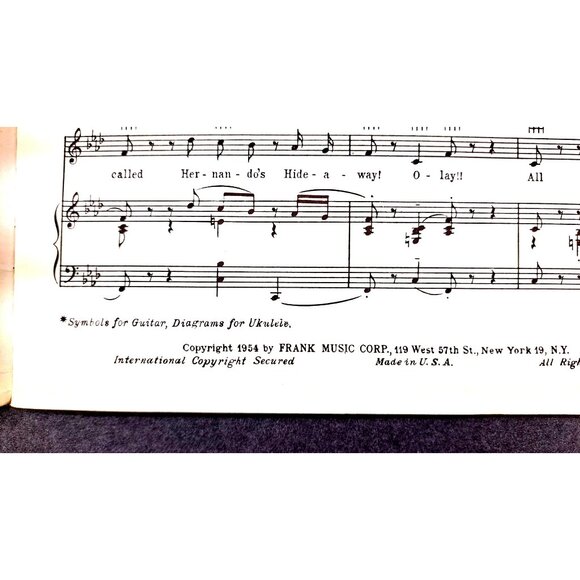 Vintage Vocal Selections From The Pajama Game Sheet Music Book Doris Day 1954 - Picture 7 of 9